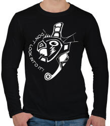 printfashion Nenézzbele! - Férfi hosszú ujjú póló - Fekete (2941132)