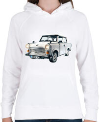 printfashion LEGO Trabant - Retro autó - Női kapucnis pulóver - Fehér (15533463)