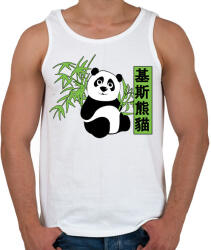 printfashion kis panda - Férfi atléta - Fehér (1653889)