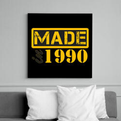 printfashion 1990 - Vászonkép - Fekete (12816815)
