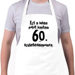 printfashion Béna póló születésnapra - Kötény - Fehér (4903705)
