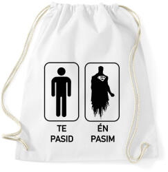 printfashion Te Pasid Én Pasim - Sportzsák, Tornazsák - Fehér (16355775)