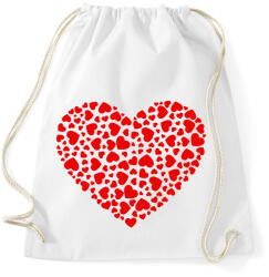 printfashion szivek - Sportzsák, Tornazsák - Fehér (2212948)