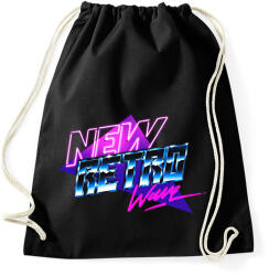 printfashion New Retro Wave - Sportzsák, Tornazsák - Fekete (1321416)