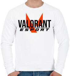 printfashion valorant e sport - Férfi pulóver - Fehér (2541895)