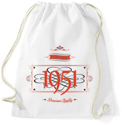 printfashion since-1951-red-black - Sportzsák, Tornazsák - Fehér (526163)