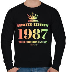 printfashion 1987 - Férfi pulóver - Fekete (4466446)