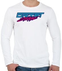printfashion Drift Stage - Férfi hosszú ujjú póló - Fehér (2280084)