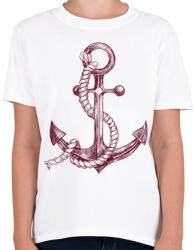 printfashion Anchor - Gyerek póló - Fehér (1291841)