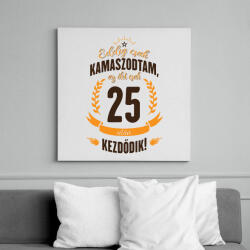 printfashion kamasz-25-brown-orange - Vászonkép - Fehér (6623166)