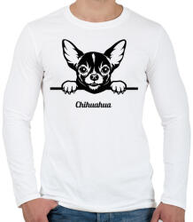 printfashion Chihuahua - Férfi hosszú ujjú póló - Fehér (5117192)