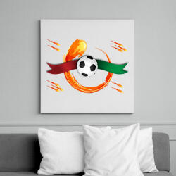 printfashion Futball - Vászonkép - Fehér (14883903)