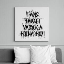 printfashion Máris fáradt vagyok a holnaphoz - Vászonkép - Fehér (16663624)