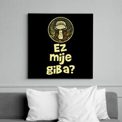 printfashion Ez milyen gomba? - Elírással - Vászonkép - Fekete (11560844)