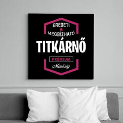 printfashion Titkárnő prémium minőség - Vászonkép - Fekete (6647936)