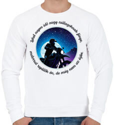 printfashion Motoros - Férfi pulóver - Fehér (16419181)