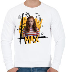 printfashion Max - Stranger Things - Férfi pulóver - Fehér (11605055)