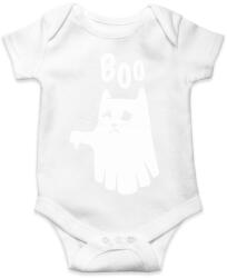 printfashion Macska szellem boo - Baba Body - Fehér (4203657)