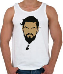 printfashion Khal Drogo arca. - Férfi atléta - Fehér (2390422)