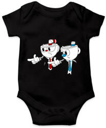 printfashion Cuphead - Pulp Fiction - Baba Body - Fekete (7018017)
