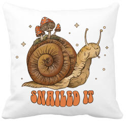 printfashion Snailed it - Párnahuzat, Díszpárnahuzat - Fehér (13405961)