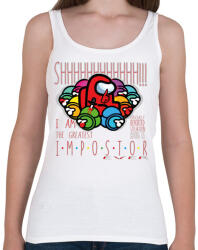 printfashion Among us - I am the greatest impostor - Női atléta - Fehér (4245144)