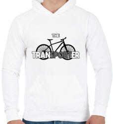 printfashion TranSPORTer - Férfi kapucnis pulóver - Fehér (12764978)