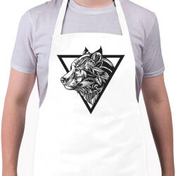 printfashion Farkas tetoválás - Kötény - Fehér (4913067)