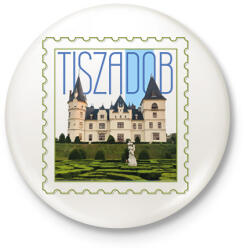printfashion Tiszadob - Kitűző, hűtőmágnes - Fehér (7426951)