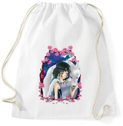 printfashion Mononoke Hime - Sportzsák, Tornazsák - Fehér (517703)