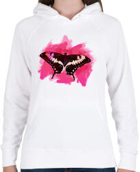printfashion pillangó3 - Női kapucnis pulóver - Fehér (1281361)