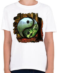 printfashion Az élet valójában! - Gyerek póló - Fehér (7116420)