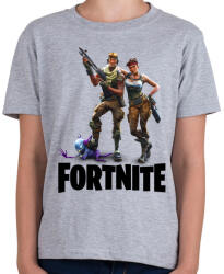 printfashion Fortnite #3 /Black/ - Gyerek póló - Sport szürke (1115894)
