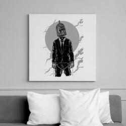 printfashion Világketrec - Vászonkép - Fehér (6620368)