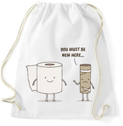 printfashion New here. . . - Sportzsák, Tornazsák - Fehér (16002493)