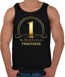 printfashion Az első számú traktoros - Arany - Férfi atléta - Fekete (6595842)