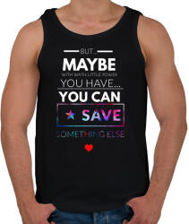 printfashion but maybe - Férfi atléta - Fekete (1790367)