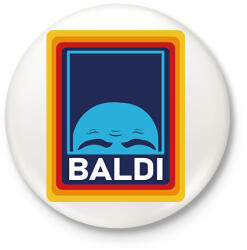 printfashion Baldi - Márkaparódia - Kitűző, hűtőmágnes - Fehér (8260819)
