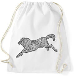 printfashion Farkas - Sportzsák, Tornazsák - Fehér (13234337)