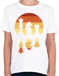 printfashion Sakk - Gyerek póló - Fehér (7648316)