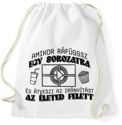 printfashion Amikor ráfüggsz - Sportzsák, Tornazsák - Fehér (7483499)