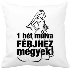 printfashion Férjhez megyek! - Párnahuzat, Díszpárnahuzat - Fehér (920926)