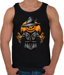 printfashion Tökfej madárijesztő - Férfi atléta - Fekete (5540475)