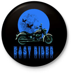 printfashion easy rider - Kitűző, hűtőmágnes - Fekete (10733298)
