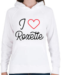 printfashion I love Roxette 2 - Női kapucnis pulóver - Fehér (10650412)