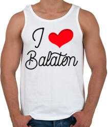 printfashion I love Balaton - Férfi atléta - Fehér (10541409)