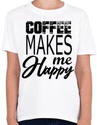 printfashion coffee - Gyerek póló - Fehér (6155362)