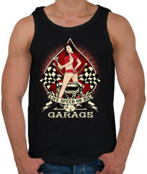 printfashion Gyors élet vagy halál - Férfi atléta - Fekete (184775)