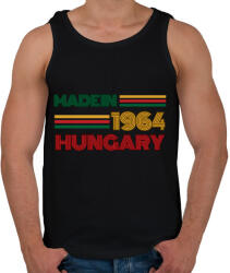 printfashion Szülinap made in Hungary 1964 - Férfi atléta - Fekete (16843704)
