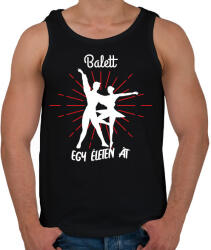 printfashion Balett - Egy életen át - Férfi atléta - Fekete (7675531)